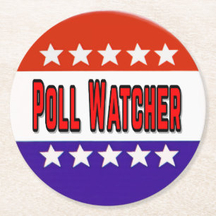 Dessous De Verre Rond Observateur de sondage
