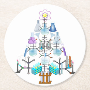 Dessous De Verre Rond Oh Chimie, Oh Arbre Chimiste