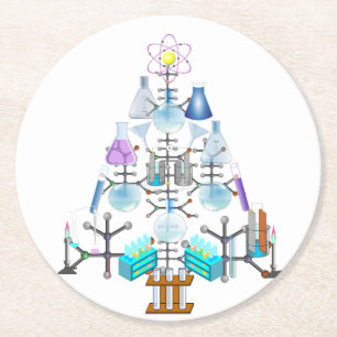 Dessous De Verre Rond Oh Chimie, Oh Arbre Chimiste