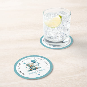 Dessous De Verre Rond On Peut Attendre L'Ours Bleu Teddy