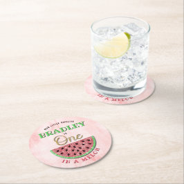 Dessous De Verre Rond One In A Melon 1er Anniversaire