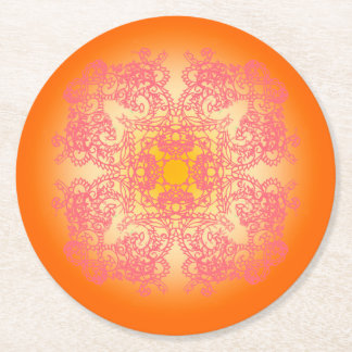 Dessous De Verre Rond orange