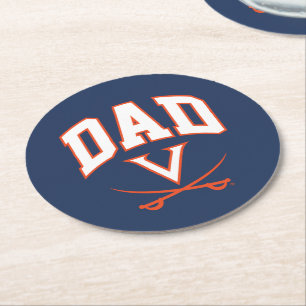 Dessous De Verre Rond Papa des Cavaliers de Virginie