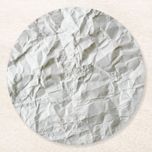 Dessous De Verre Rond Papier ridé drôle
