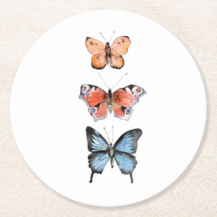 Dessous De Verre Rond Papillons