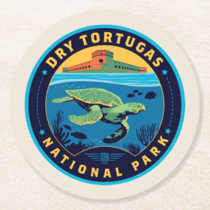 Dessous De Verre Rond Parc national de Dry Tortugas