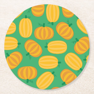 Dessous De Verre Rond Parti Anniversaire de enfant citrouille