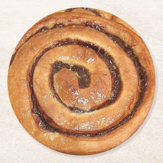 Dessous De Verre Rond Pâtisserie à l'ail de cannelle (Devant)