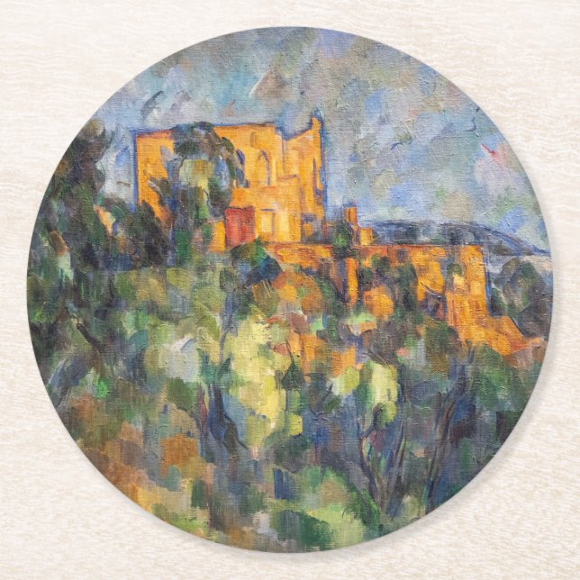 Dessous De Verre Rond Paul Cezanne - Château Noir (Devant)