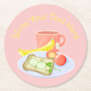 Dessous De Verre Rond Petit déjeuner