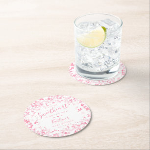 Dessous De Verre Rond Petite Saint-Valentin Fête Prénatale Bébé