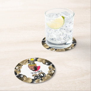 Dessous De Verre Rond Photo 30th Birthday Funny
