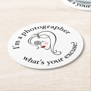 Dessous De Verre Rond Photographe féminine