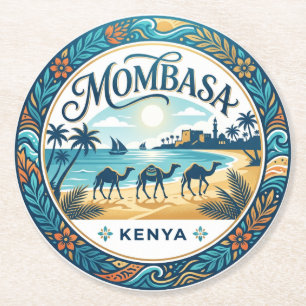 Dessous De Verre Rond Plage de Nyali, Mombasa Kenya
