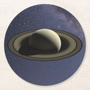 Dessous De Verre Rond Planète Saturne