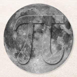 Dessous De Verre Rond Pleine lune Pi Day Fun