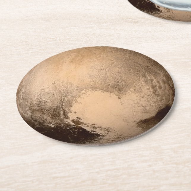 Dessous De Verre Rond Pluto (Incliné)