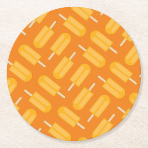 Dessous De Verre Rond Popsicle fête d'anniversaire
