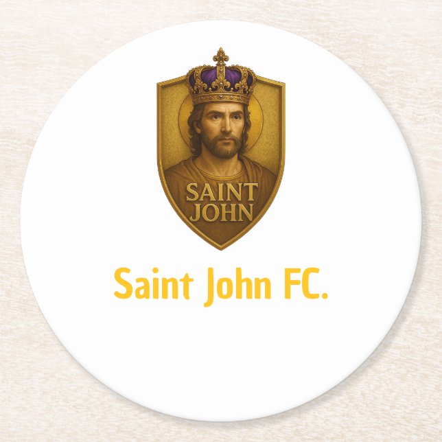 Dessous De Verre Rond Porta-Copo Saint John FC. (Devant)