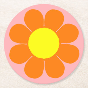 Dessous De Verre Rond Pouvoir des Fleurs
