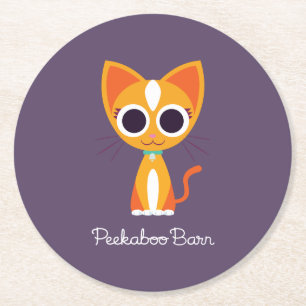 Dessous De Verre Rond Purrl le chat