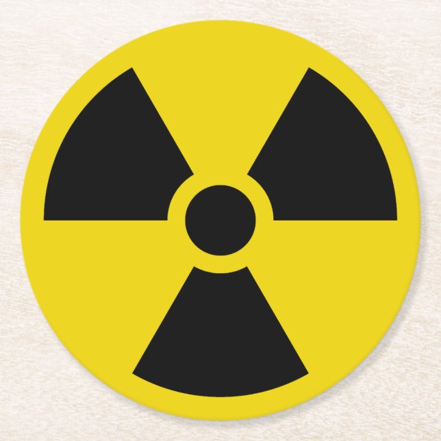 Dessous De Verre Rond Radioactif (Devant)