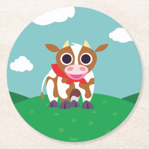 Dessous De Verre Rond Reba la vache