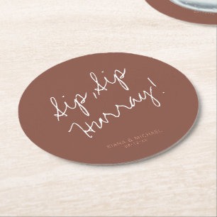 Dessous De Verre Rond Réflexions Mariage Hurray Clay ID774