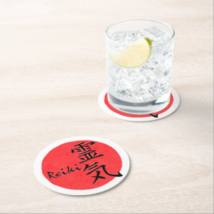 Dessous De Verre Rond Reiki Calligraphie Et Word 1