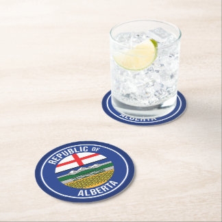 Dessous De Verre Rond République de l'Alberta WEXIT