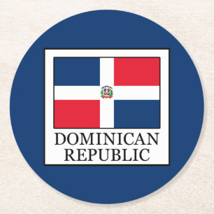 Dessous De Verre Rond République dominicaine
