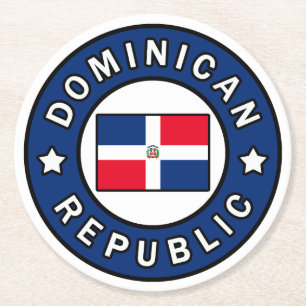 Dessous De Verre Rond République dominicaine