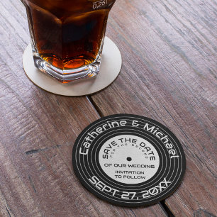 Dessous De Verre Rond Retro Music Vinyl Enregistrer Unique Enregistrer L