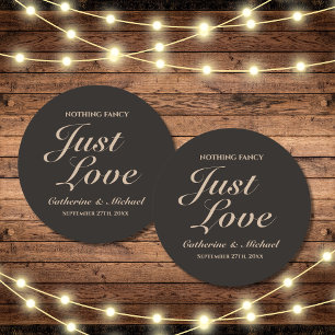 Dessous De Verre Rond Rien de fantaisie Juste Amour Mariage