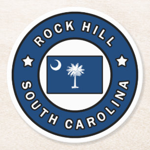 Dessous De Verre Rond Rock Hill Caroline du Sud