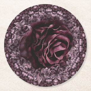 Dessous De Verre Rond Rosace Mandala