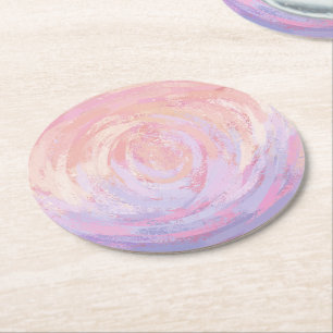 Dessous De Verre Rond Rose et puant