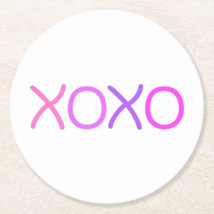 Dessous De Verre Rond Rose, violet et lavande Xoxo charmant