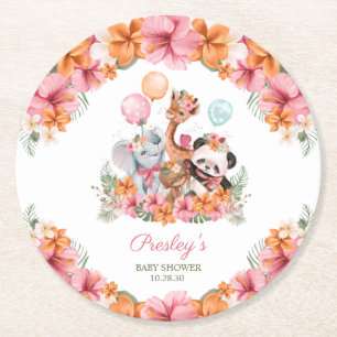 Dessous De Verre Rond Safari Jungle pour Filles