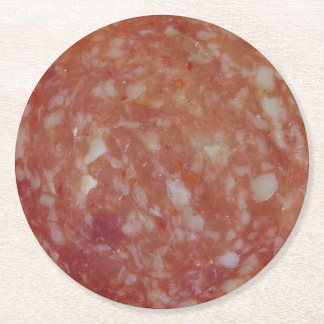 Dessous De Verre Rond Salami (Devant)