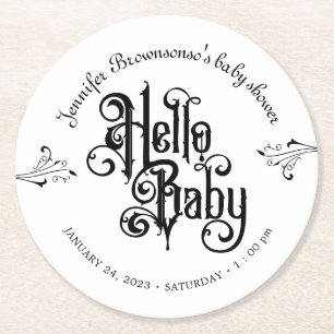 Dessous De Verre Rond Salut bébé gothique sombre