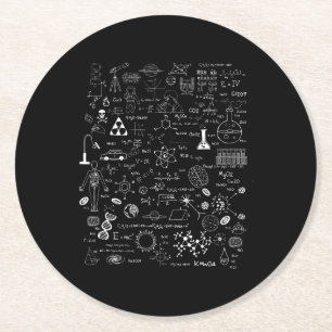 Dessous De Verre Rond Science Physique Chimie Biologie Astronomie