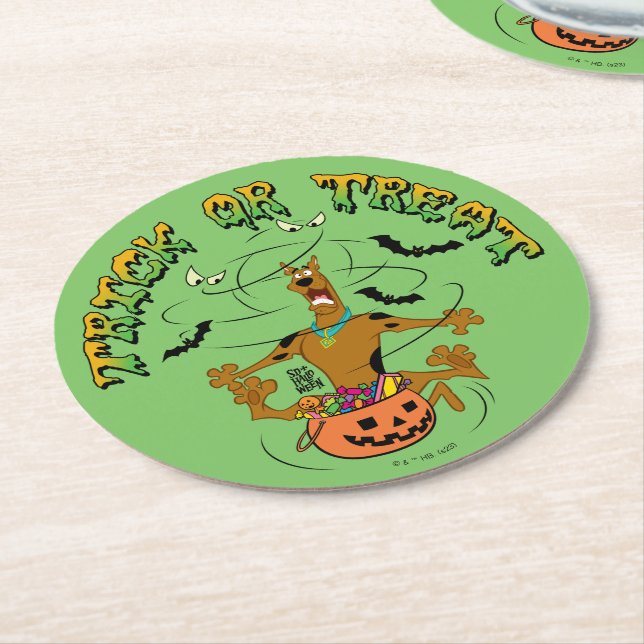 Dessous De Verre Rond Scooby-Doo | Trick of Treat (Incliné)