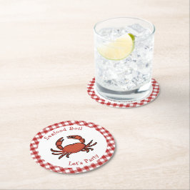 Dessous De Verre Rond Seafood Boy Party