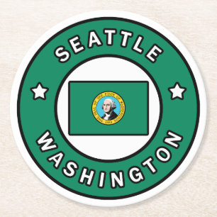 Dessous De Verre Rond Seattle Washington
