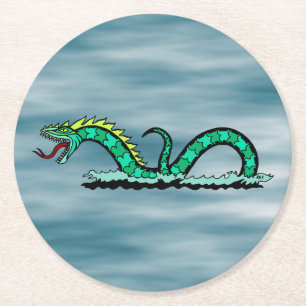 Dessous De Verre Rond Serpent marin