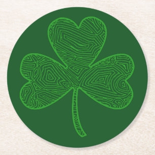 Dessous De Verre Rond Shamrock