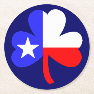 Dessous De Verre Rond Shamrock du Texas