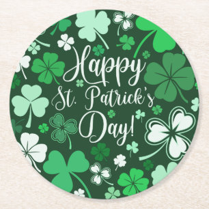 Dessous De Verre Rond Shamrock St Patrick's