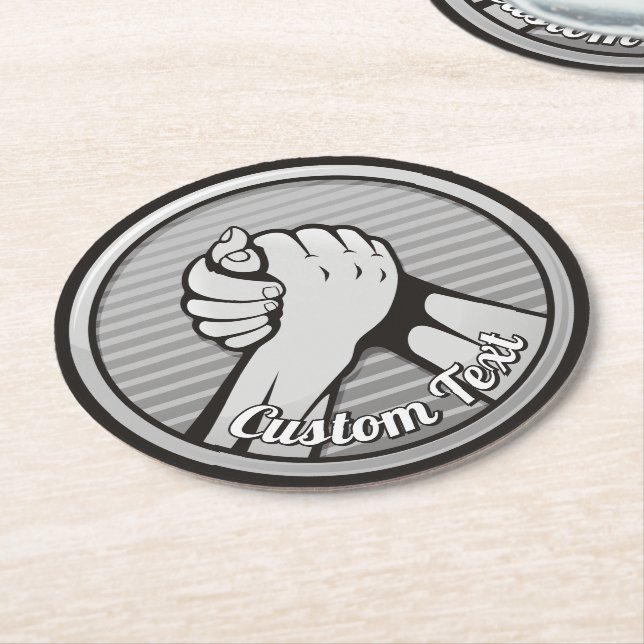 Dessous De Verre Rond Silver (Incliné)